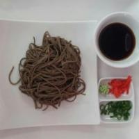 Cold Soba · Cold. Buckwheat noodles with ponzu sauce. Vegan.