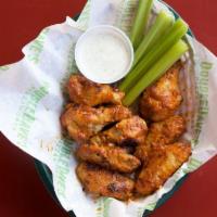 Hot Wings · 8 wings with your choice of dipping sauce.