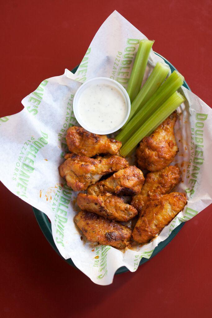 Hot Wings · 8 wings with your choice of dipping sauce.