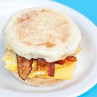 Aiden’s Sandwich Breakfast · Egg, cheese and choice of meat: bacon, ham or sausage on toast: white, wheat, English muffin...