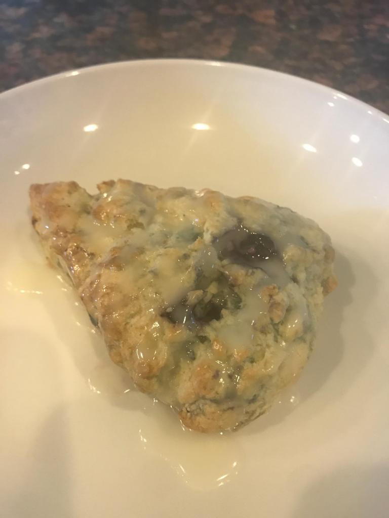 Chocolate Berry Scone · Large sized fluffy scone. Goes great with a cup of cup coffee!
