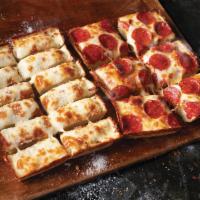 Deep Dish Duo · Small Pizza with Premium Mozzarella Cheese & 1 Topping plus an order of our Deep Dish Bread....