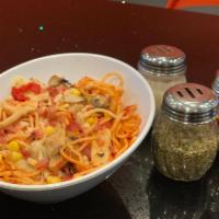 Build Your Own Linguine · Your choice of sauce and up to 5 toppings