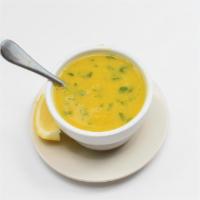 Mulligatawny Soup · Delicious soup made with lentil, fresh vegetable, herb, and mild spices.