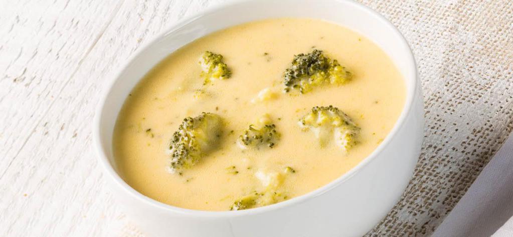 Broccoli 'N' Cheddar Soup · Gluten free.