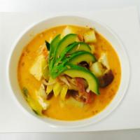 Massaman Curry · Avocado, onion, red potato and roasted peanut.