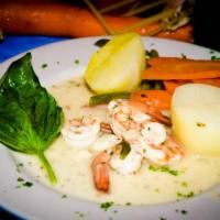 Shrimp · 4 styles- Francese, Parmigiana, oreganata or scampi.