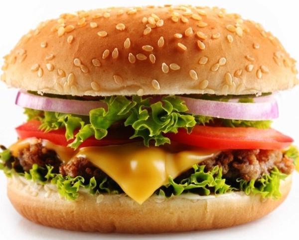 Cheeseburger · Mayo, thousand island lettuce, tomatoes, pickles and onions.