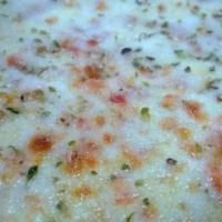 Cheese Pizza · Real whole milk mozzarella cheese.