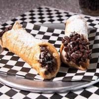 Italian Cream and Chocolate Chip Cannolis · Delicious Sweat Italian Ricotta Cream with Chocolate Chips Inside plus Finished with more Ch...