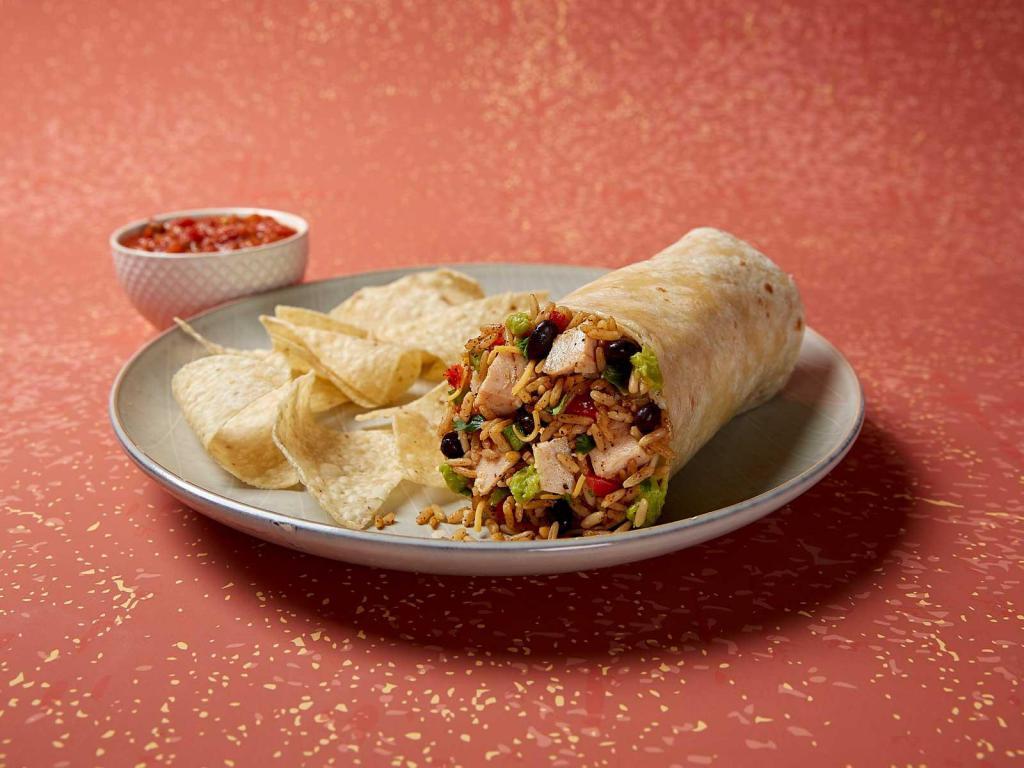 Burrito · Our world-famous burrito served with a flour tortilla, your choice of rice, beans, shredded cheese, pico de gallo, and choice of guacamole. Customize it to your liking with your choice of protein and any of our made in house fresh ingredients.