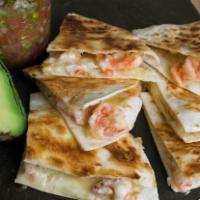 Quesadilla · 10' grilled flour tortilla with choice of filling, cheese, salsa and hot sauce.
