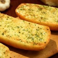 Garlic Bread · Homemade Hoagies ,butter mix with fresh garlic and parsley flakes baked in the oven then dus...