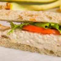 Tuna Salad Sandwich · Bennett's house all-white albacore tuna salad, made with apples and celery, lettuce and toma...