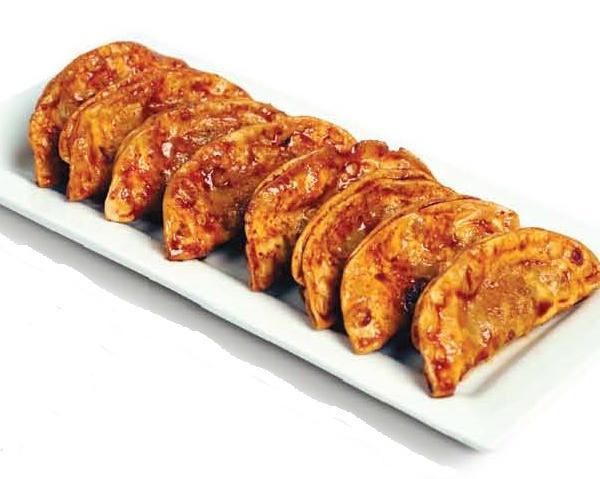 Potstickers · 8 lightly fried pork and vegetable
dumplings brushed with Bonchon
Signature Sauce. 725-744 Cal.