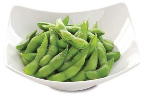 Edamame · Boiled and lightly salted
soybeans. 270 Cal.  Vegetarian.