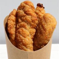 Chicken Tenders · 4-pieces with your choice of dipping sauce(s): B.GOOD sauce, buffalo sauce, blue cheese, jal...