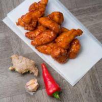 50 Wings (Regular or boneless)  · All Natural hormone free and antibiotic free halal Chicken brined with our signature recipe 