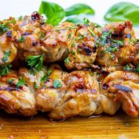 Persian chicken kabob · Special Persian marinated boneless chicken chunks, perfectly broiled on skewers to tendernes...