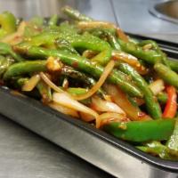 Spicy String Beans · Spicy.