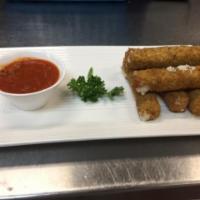 Fried Mozzarella · 6 pieces. Served with a side of marinara sauce.