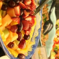 Fresh Fruit Salad · Seasonal mix of the freshest fruits available. Vegan and gluten free.