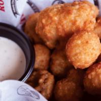 Breaded Mushrooms · Served with a side of ranch.