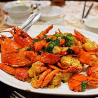 Twin Lobster · Choice: Steamed, Ginger and Scallion, or Salt and Pepper