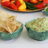 Guacamole · 1/2 lb. large guacamole with chips.