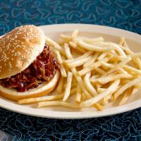 BBQ Pulled Pork Sandwich · Slow roasted with our homemade BBQ sauce.