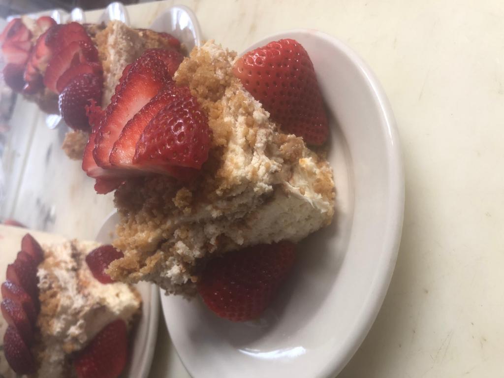 Homemade Cheesecake · Flavor. Light and fluffy homemade cheesecake with our graham cracker bread crumbs and a layer of candy in the middle.