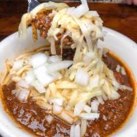Grass Fed Beef Chili · Grass fed beef and pinto beans with a perfect blend of fresh poblano and chipotle peppers to...