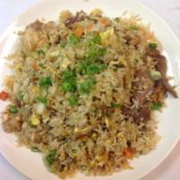 90. Combination Fried Rice · Shrimp and meat.