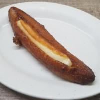 Maduro con Queso · Sweet plantain with cheese.
