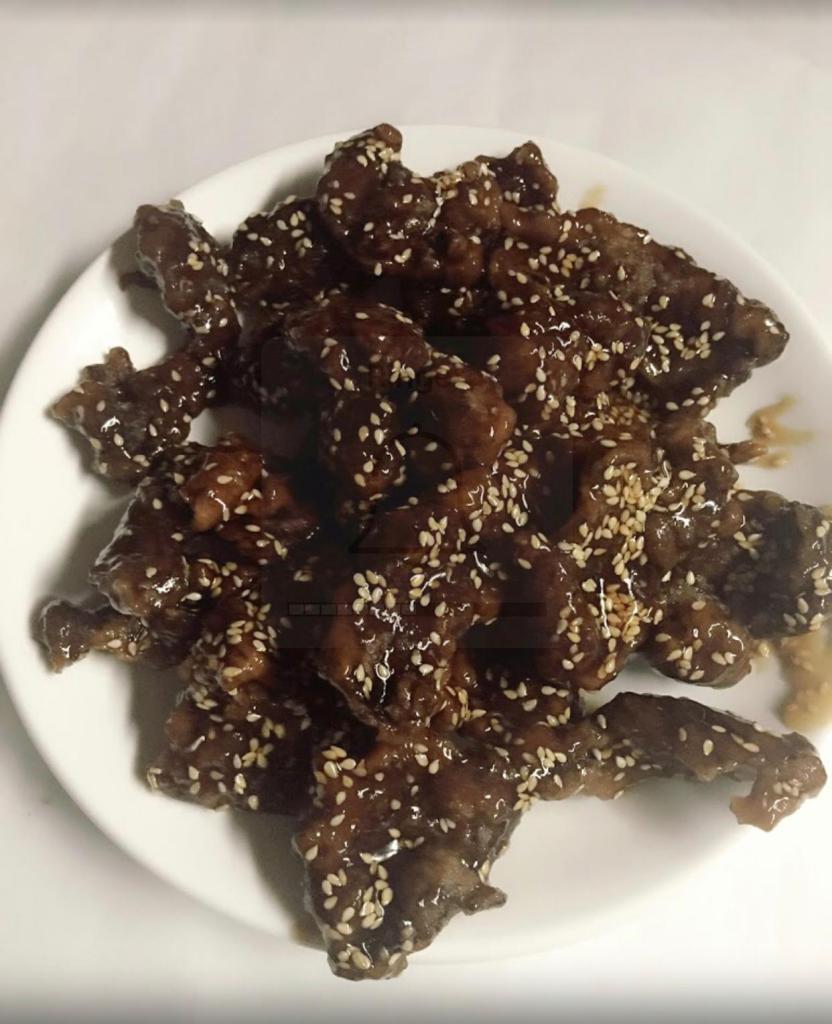 Sesame Beef · Hot and Spicy.