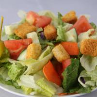 Small House Salad · Served with a side of dressing.