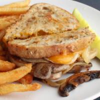 Smokehouse Grilled Cheese · Smoked jalapenos, sauteed mushrooms, sauteed onions, cheddar, swiss, Ypsi Co-op spend grain ...