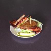 Classic BLT · Applewood Smoked Bacon, lettuce, tomato, and mayo on Ypsi Co-op spent grain.