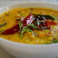 Dal Tadka Main Dish · Yellow lentils, cumin, dry red chilies.