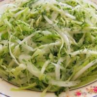 Kupus Salata · Shredded cabbage salad.