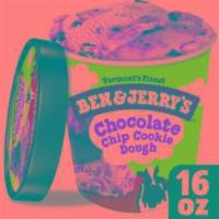 BEN & JERRY'  CHOCOLATE CHIP COOKIE DOUGH · ONE PINT