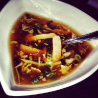 Hot and Sour Soup · Assorted vegetable. Mild spicy.