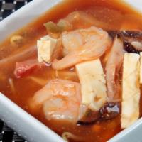 Hot and Sour Soup · Shrimp, pork, tofu.