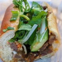 M6. Banh Mi Certified Angus Steak - NEW · Certified Angus Steak with a French baguette, house-made Pate, mayo spread, cilantro, cucumb...