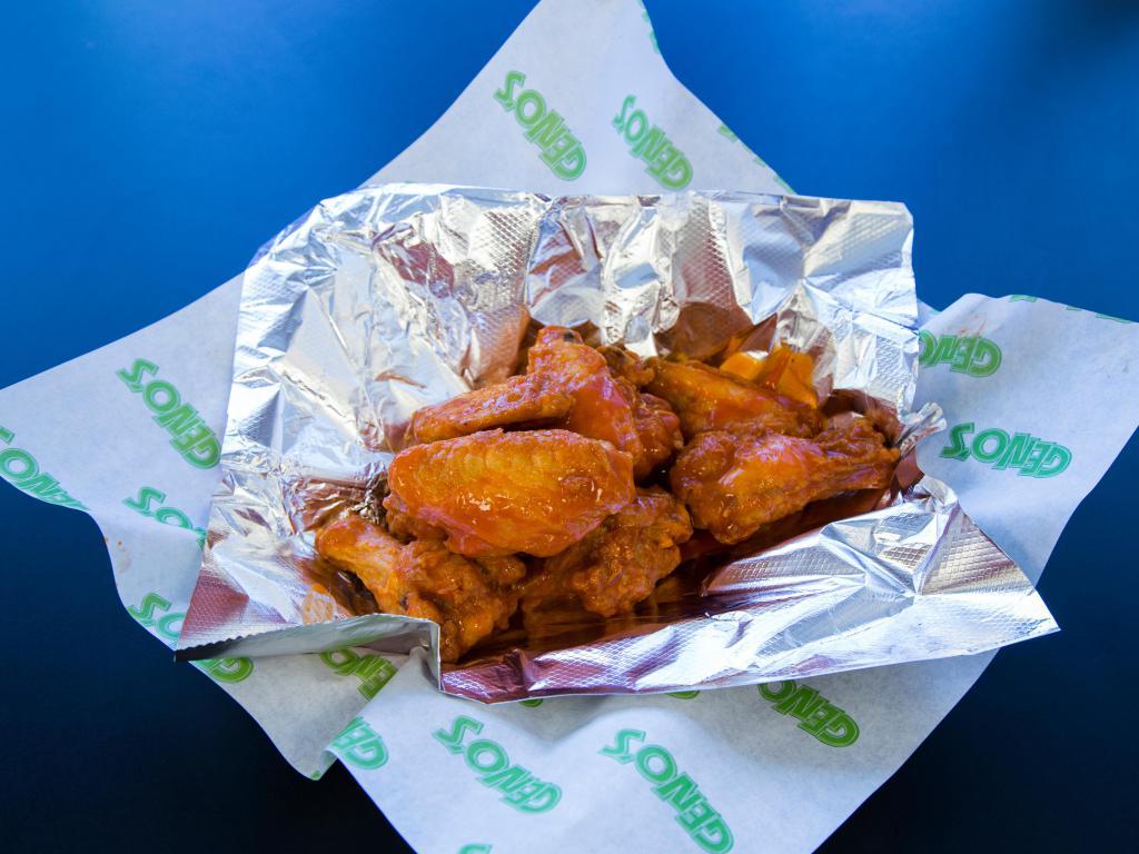 Bone-In Wings · Order of 10. Served with Ranch or Blue Cheese.