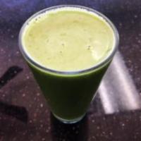 Tropical Green Juice · Pineapples, kiwi, kale, oranges and ginger.