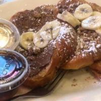 Oh My French Toast · French toast with Nutella, bananas and granola!!