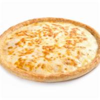 Sarpino's Cheese Bonanza Pizza · Homemade pizza sauce, sharp Parmesan, cheddar, ricotta and Greek feta cheese with gourmet ch...