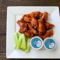 8 Piece Traditional Wings (Only) · With celery and dipping sauce