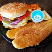 2 Piece Fish and Meal Combo · Choice of Swai, Tilapia, or Whiting with a Meal and a Side